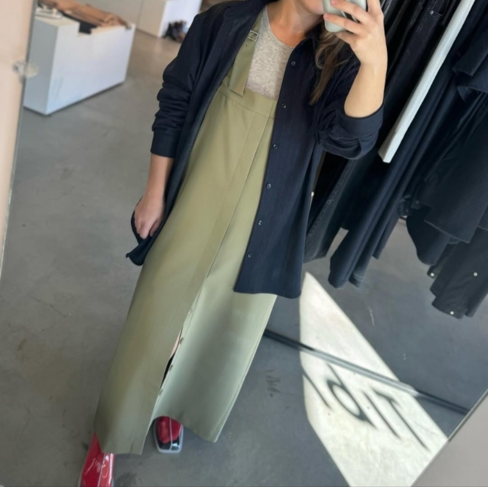 Tibi Artichoke Convertible Overall Skirt